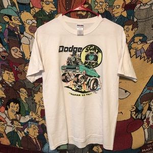 Vintage Iron on Dodge Mopar Scat Pack t-shirt